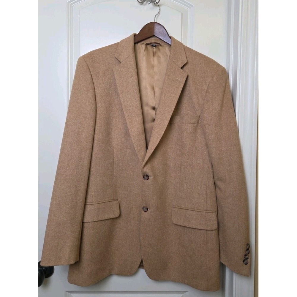 Haspel 100% CAMEL HAIR Tan Sport Coat‎ Blazer Jacket COTTER Men's 42L